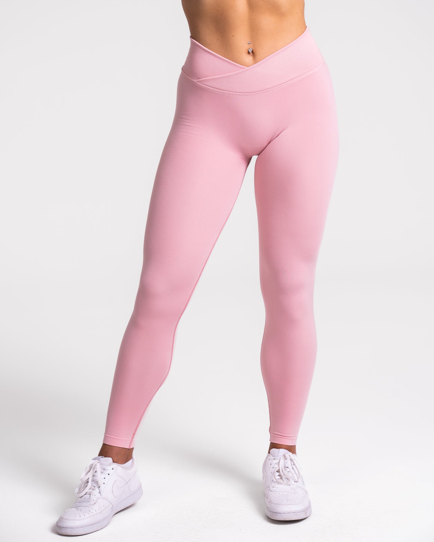 Fearless V-Shape Covert Scrunch Leggings ‘Light Pink’
