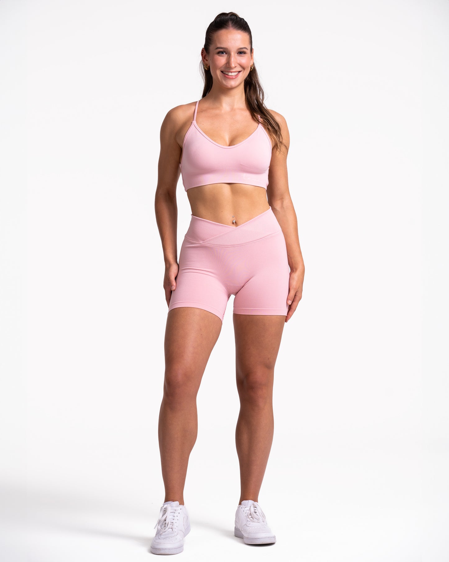 Fearless V-Shape Covert Scrunch Shorts ‘Light Pink’