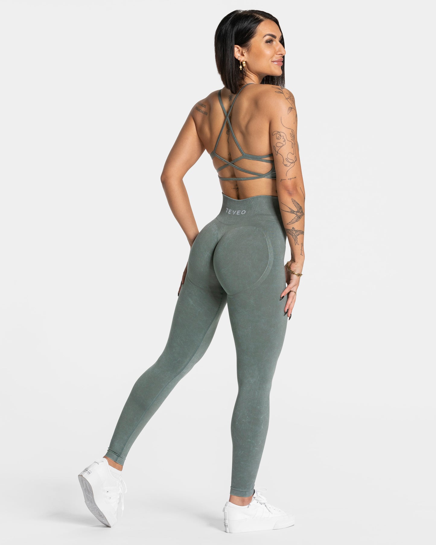 Acid Covert Scrunch Leggings ‘Basil’