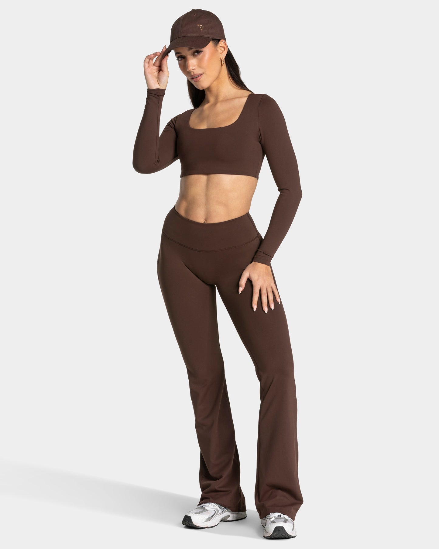 Legginsy Allrounder Sculpt Scrunch Flared Tall „Espresso”