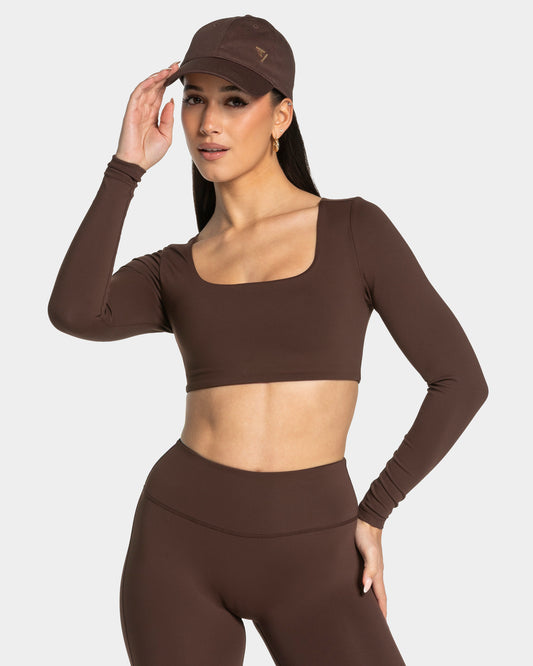 Allrounder Cropped Longsleeve ‘Espresso’