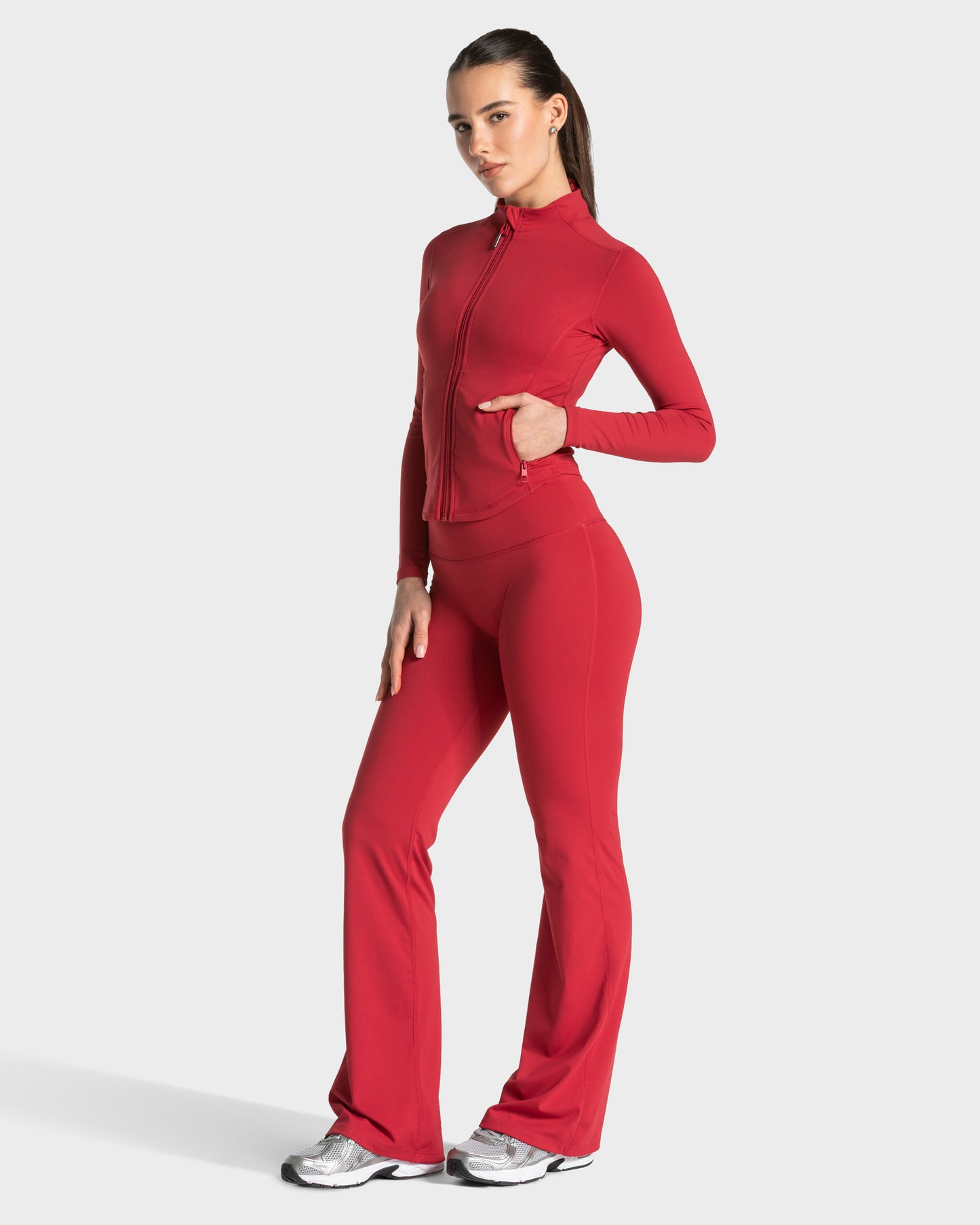 Veste de sport zippée sculptante Allrounder « Cherry »