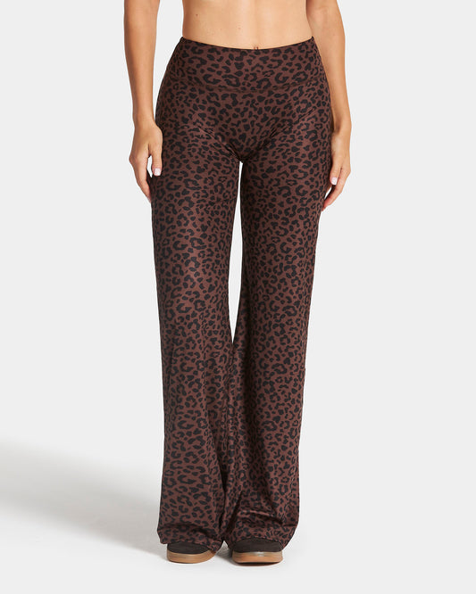 Allrounder Straight Leg Pants – Regular ‘Walnut Leopard’