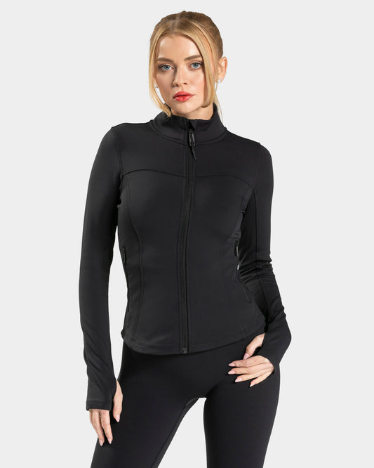 Allrounder Shaping Zip Jacke Warm ‘Black’
