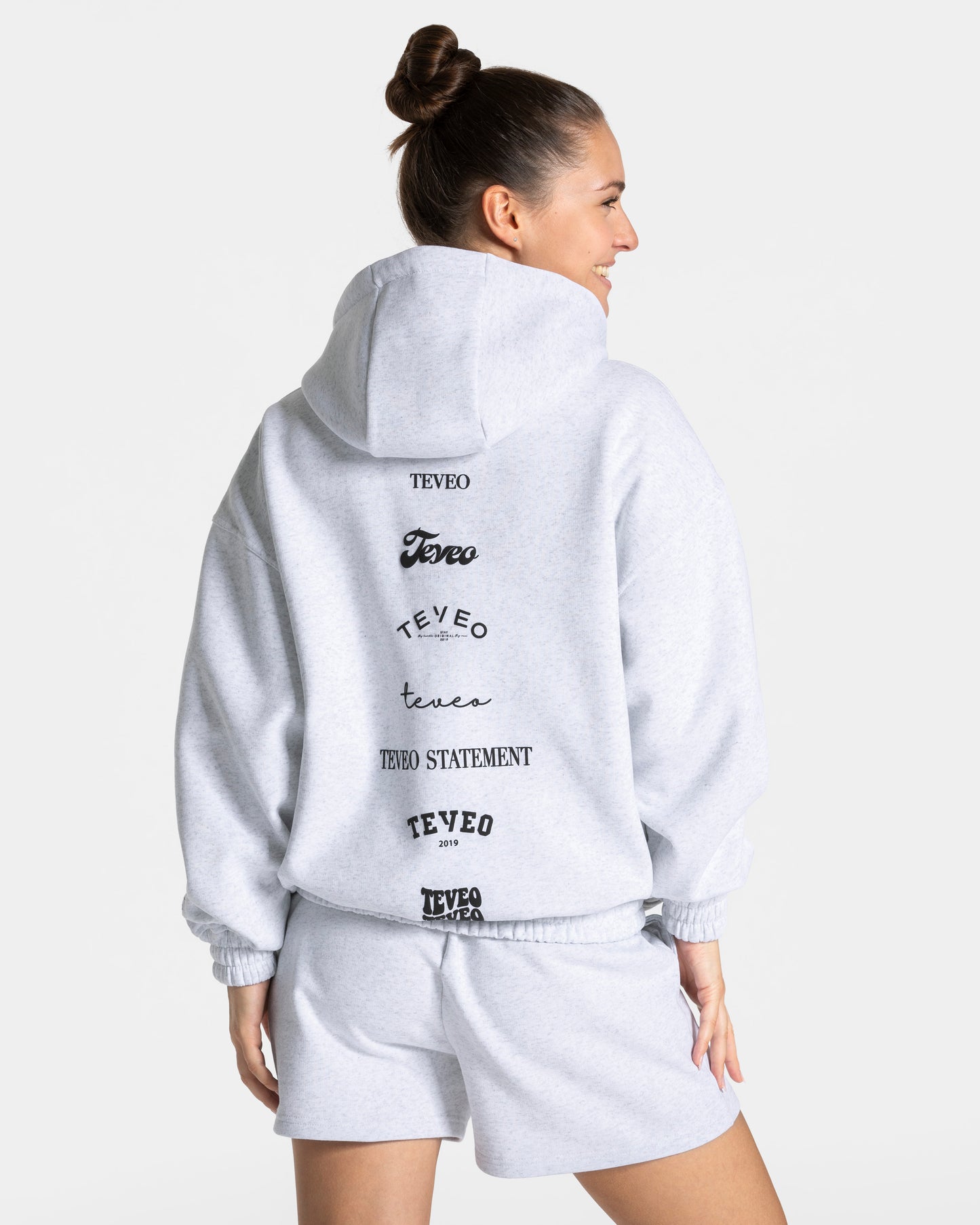 Anniversary Oversized Zip Jacket “Light Grey”
