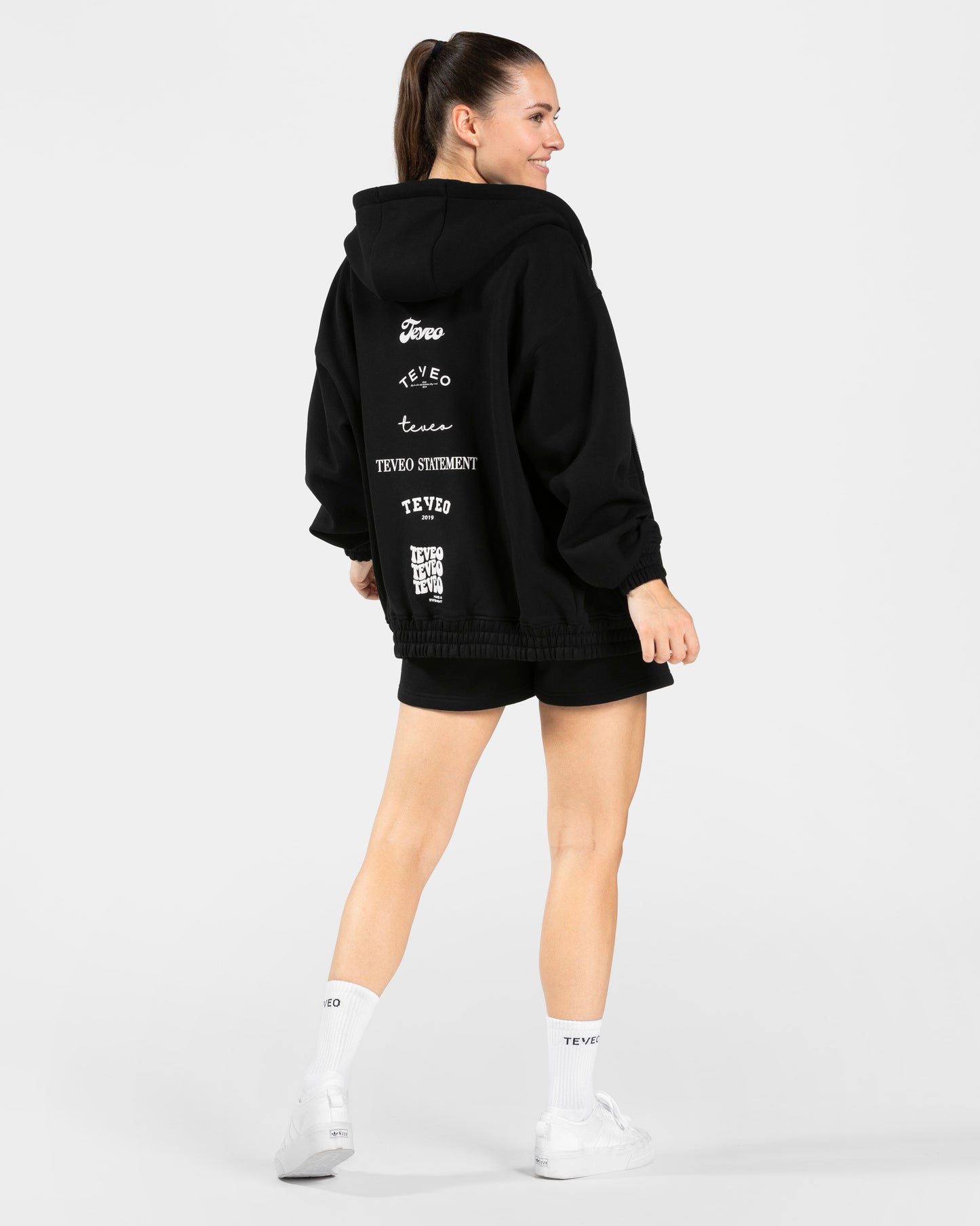 Anniversary Oversized Zip Jacket “Black”