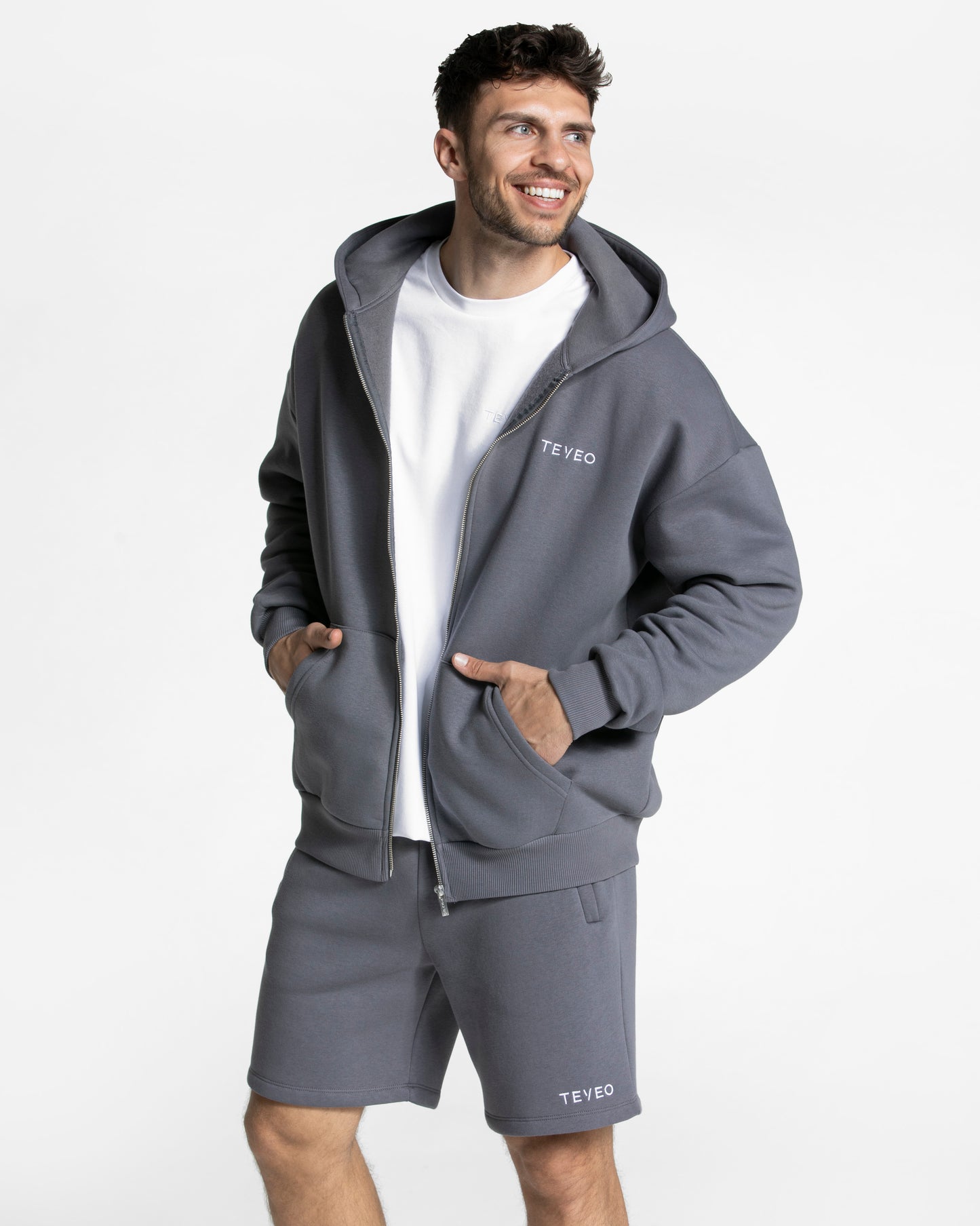 Arrival Oversized Zip Hoodie ‘Graphite’