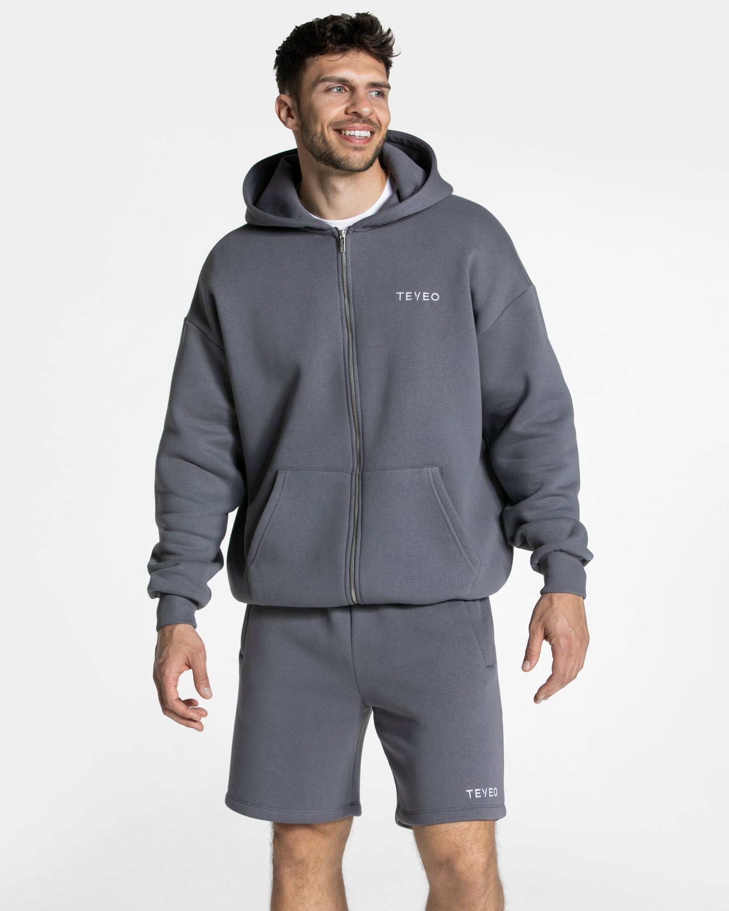 Arrival Oversized Zip Hoodie ‘Graphite’
