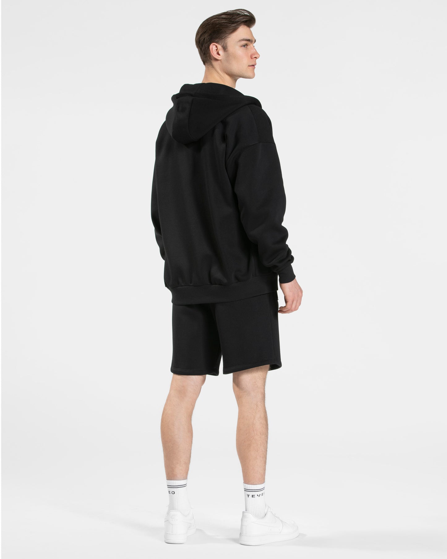 Arrival Oversized Zip Hoodie "Schwarz"