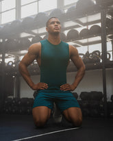 Training Fitted Tank "Teal"