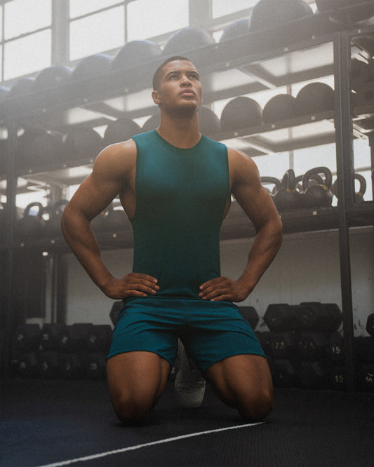 Training Fitted Tank "Teal"