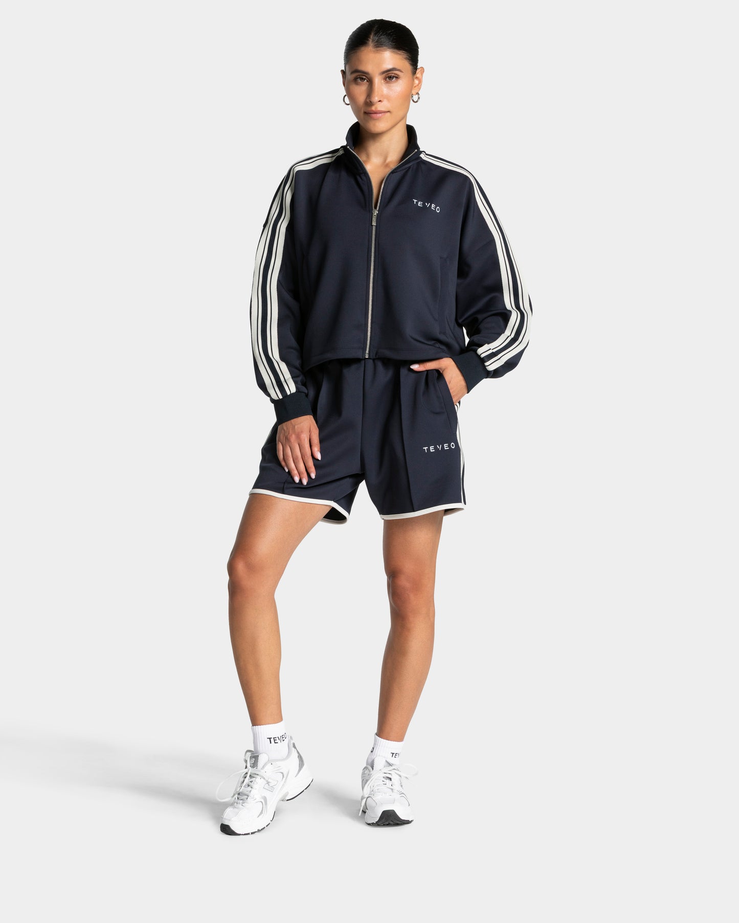 Club Cropped Zip Jacket ‘Midnight’