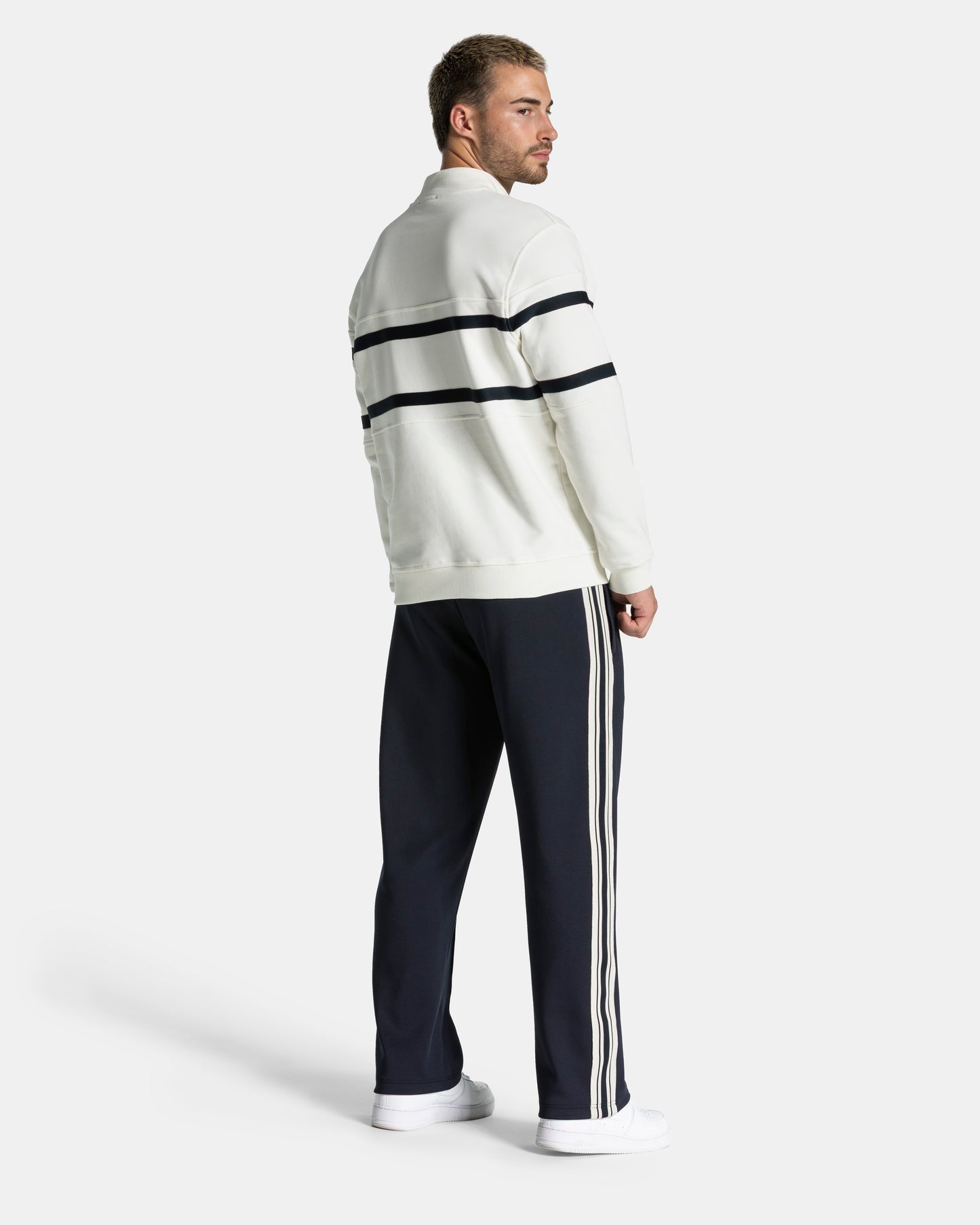 Club Half Zip Sweater ‘Off White – Midnight’