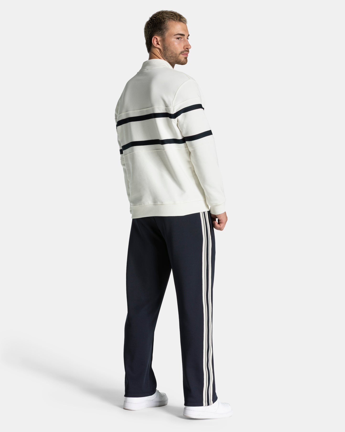 Club Half Zip Sweater ‘Off White – Midnight’