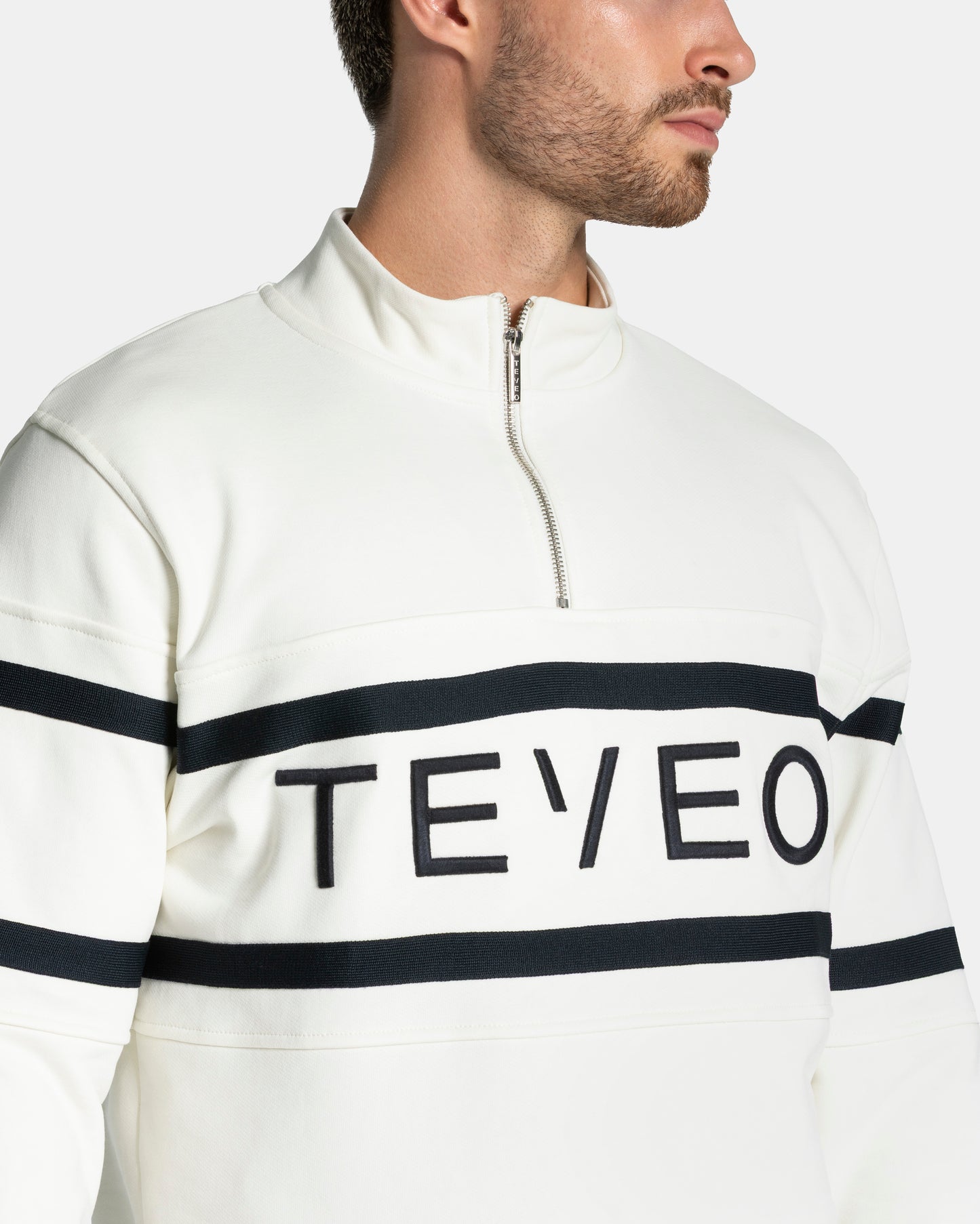 Club Half Zip Sweater ‘Off White – Midnight’