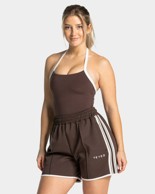 Club Halterneck Top ‘Espresso’