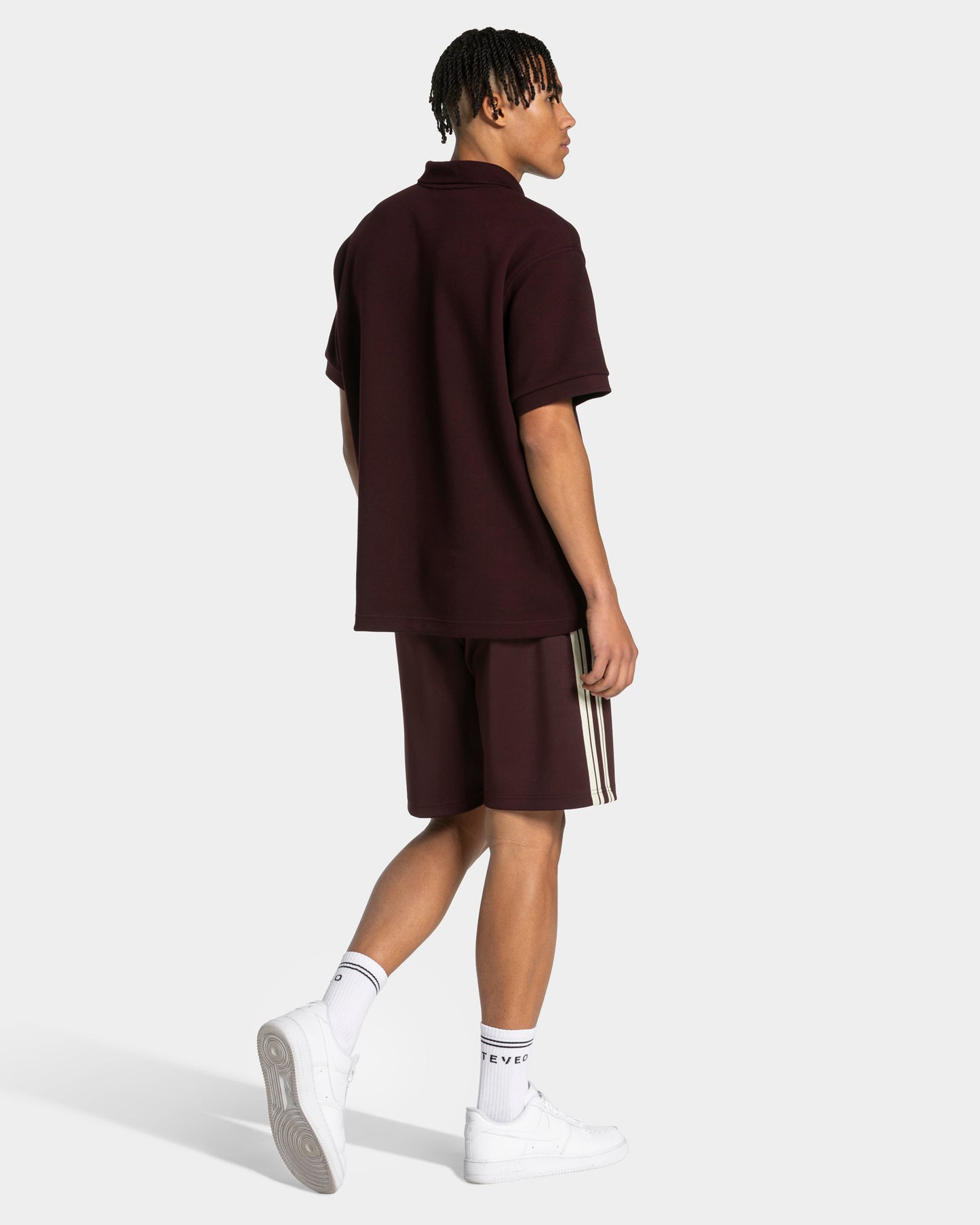 Polo oversize Club « Merlot »