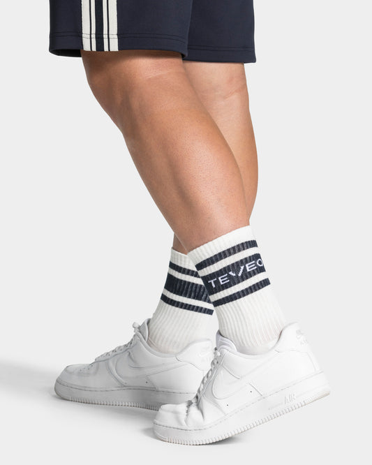 Club Socks (2-pack) ‘Off White – Midnight’