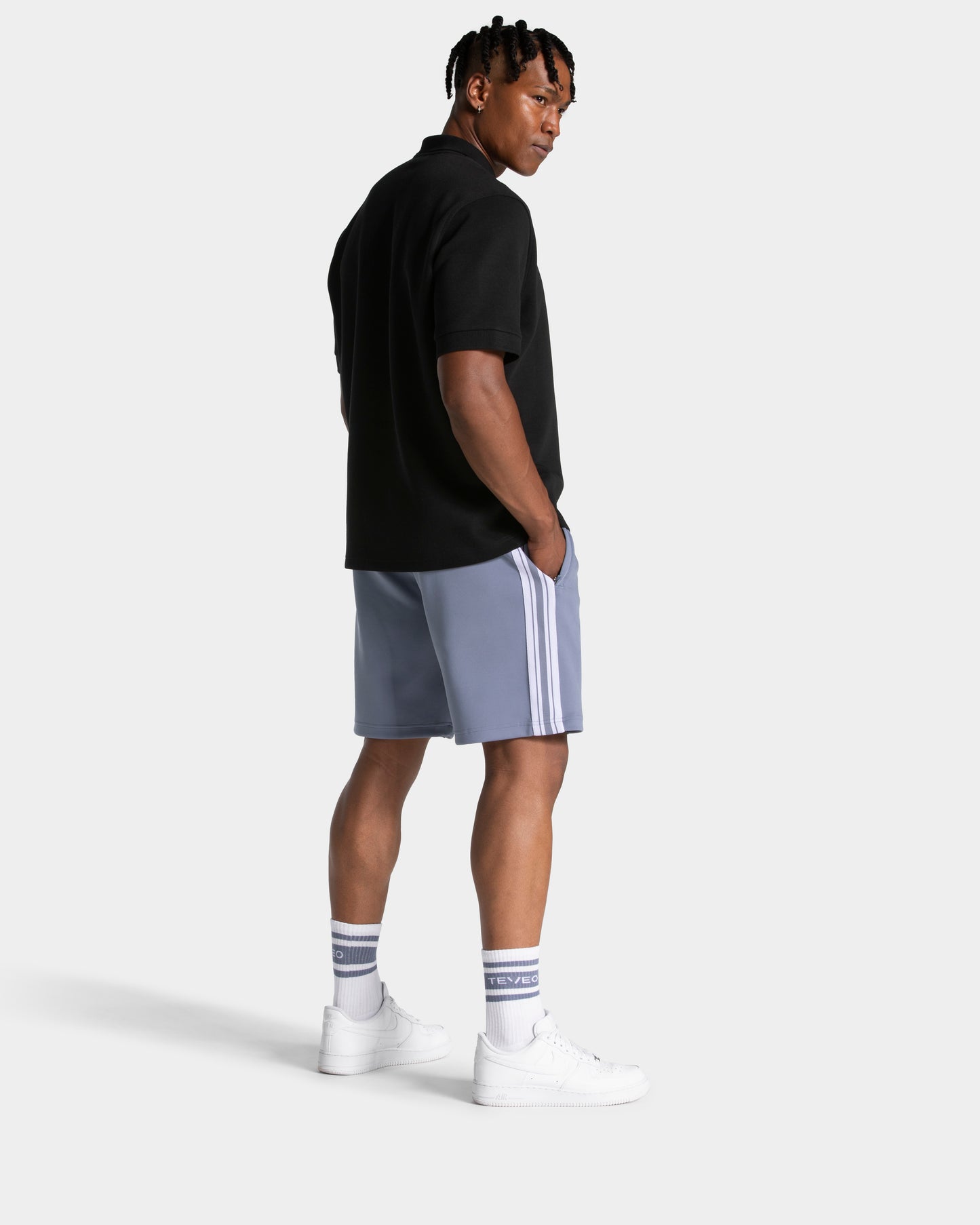 Club Socks (2-Pack) ‘White – Steel Blue’