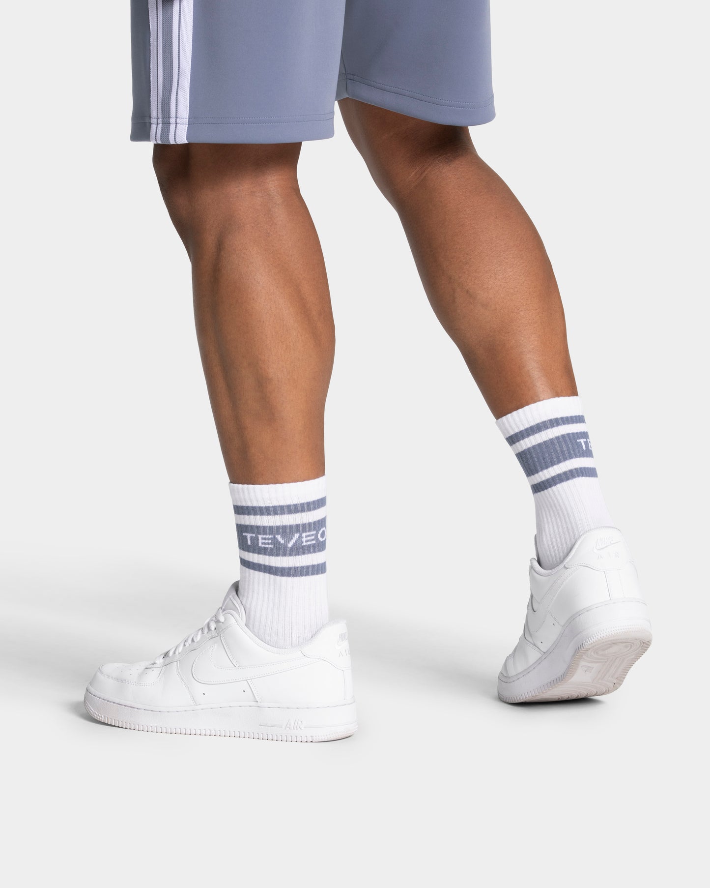 Club Socks (2-Pack) ‘White – Steel Blue’