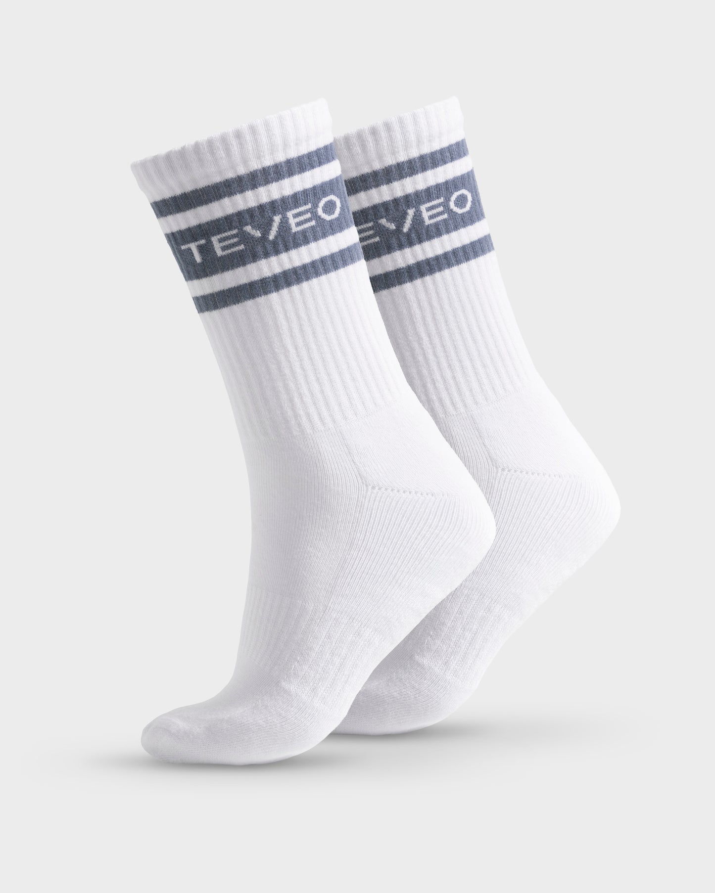 Club Socks (2-Pack) ‘White – Steel Blue’