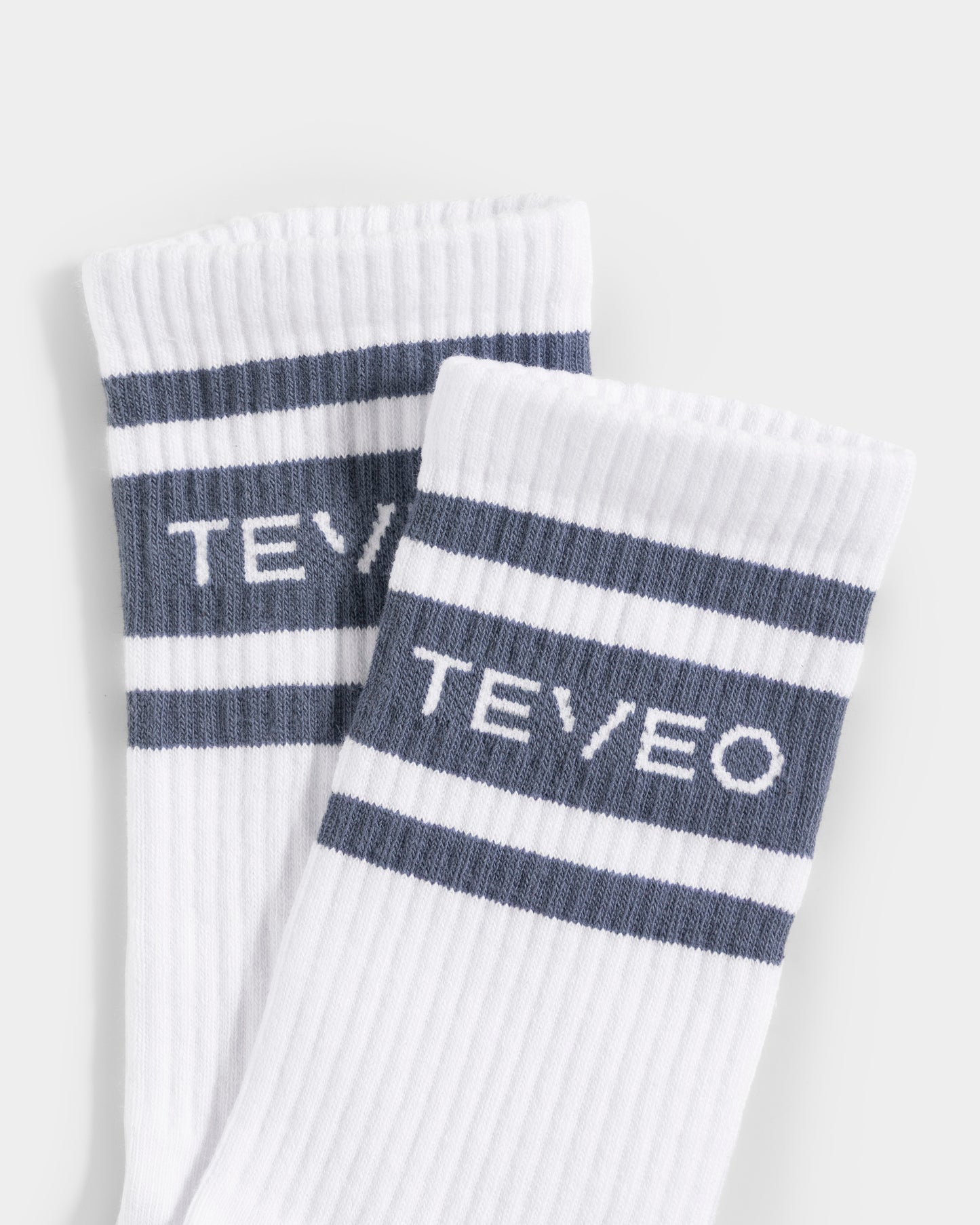 Club Socks (2-Pack) ‘White – Steel Blue’