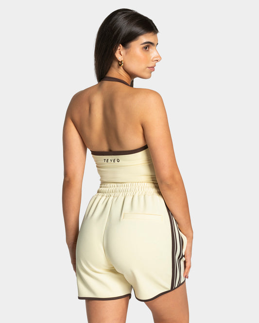 Club Halterneck Top ‘Butter Yellow’