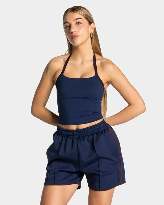 Club Halterneck Top ‘Dark Blue’