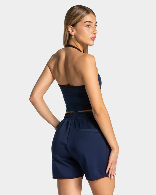 Club Halterneck Top ‘Dark Blue’