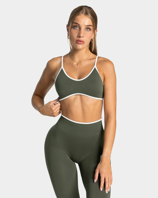 Contrastline Bra ‘Khaki’