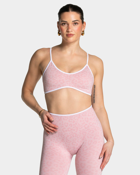 Reggiseno Contrastline “Stampa leopardata Rosa"