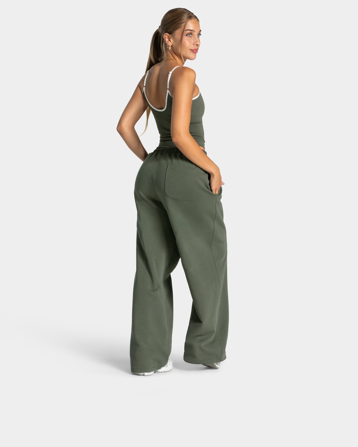 Contrastline Cami Top ‘Khaki’
