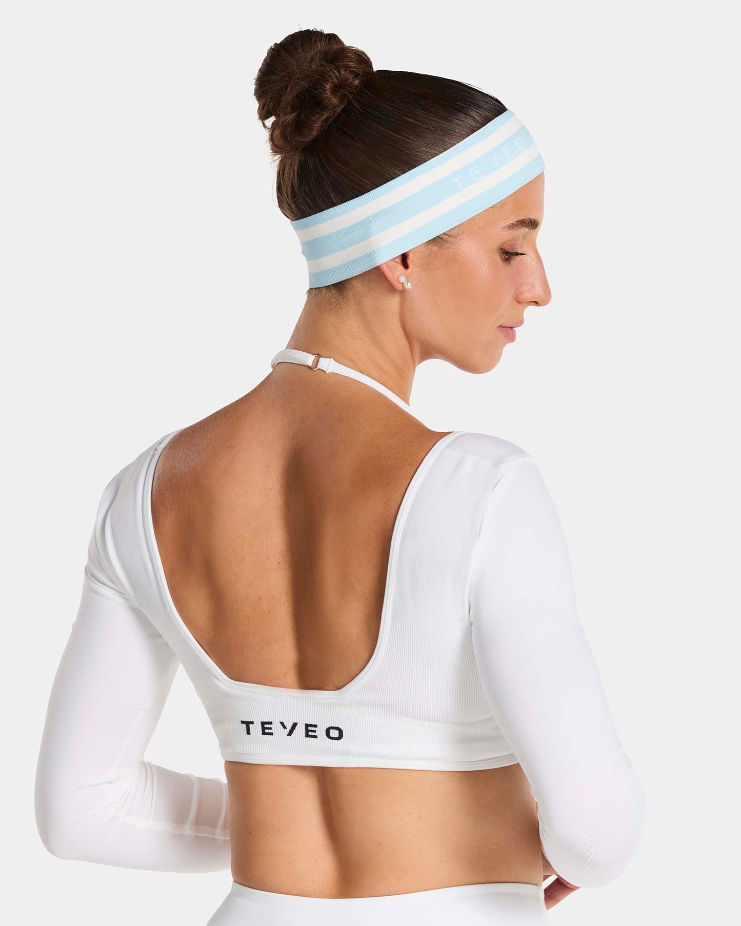 Fascia per capelli Contrastline "Stripe Ice Blue"