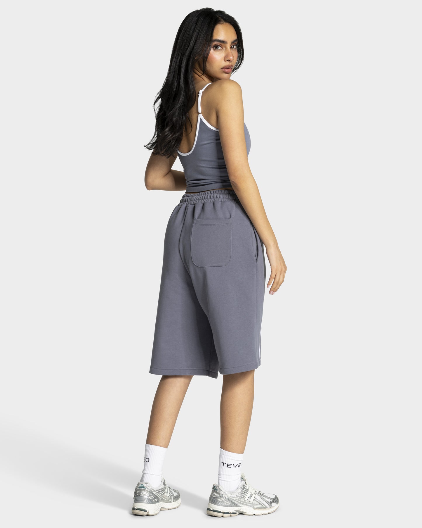 Contrastline Oversized Jorts ‘Ice Grey’