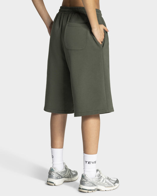 Contrastline Oversized Jorts ‘Khaki’