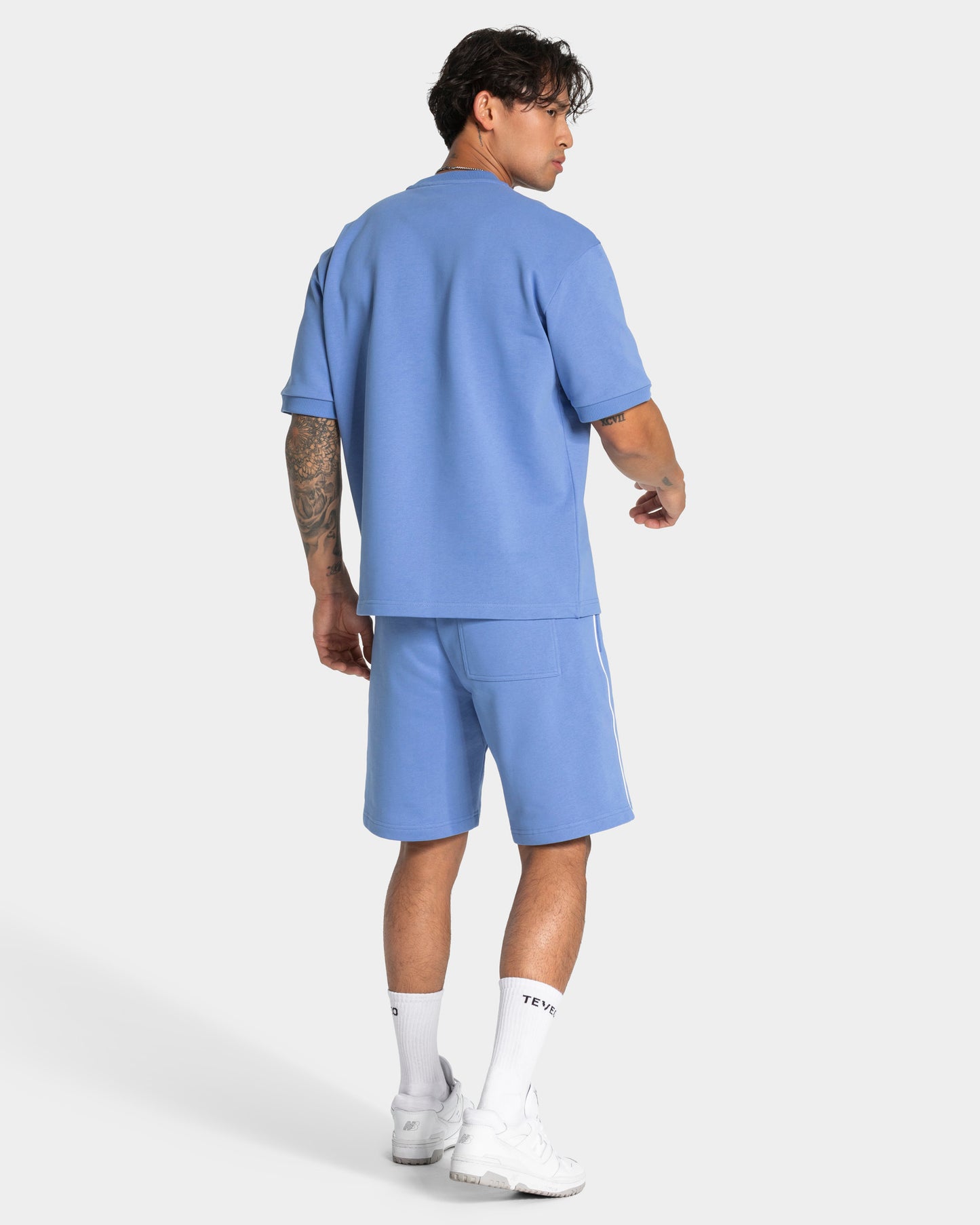 Contrastline Oversized T-Shirt ‘Azure’