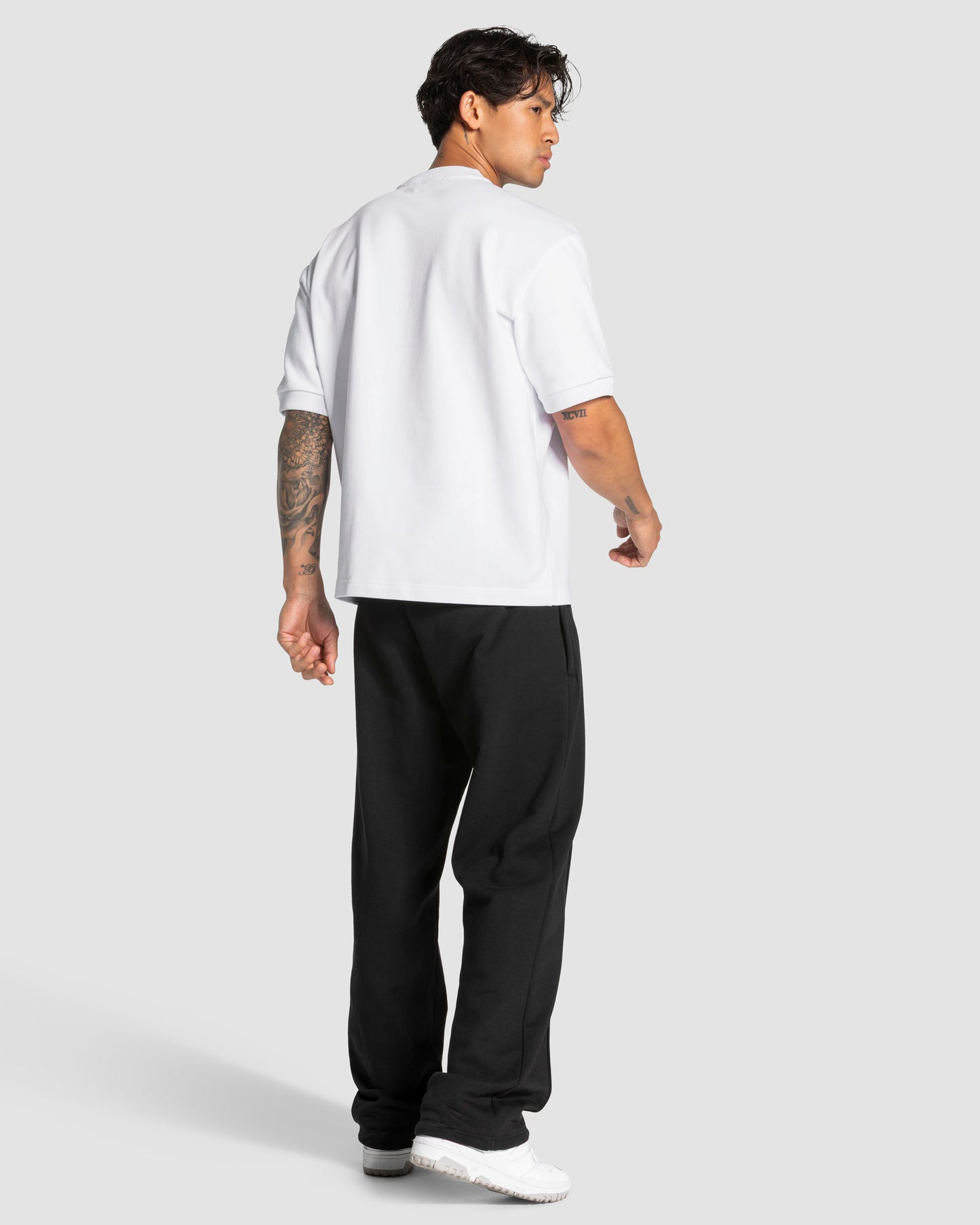 T-shirt oversize Contrastline "Bianco"