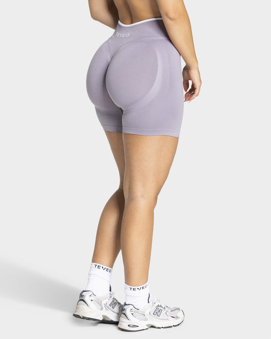 Contrastline Sculpt Scrunch Shorts "Lavendel"