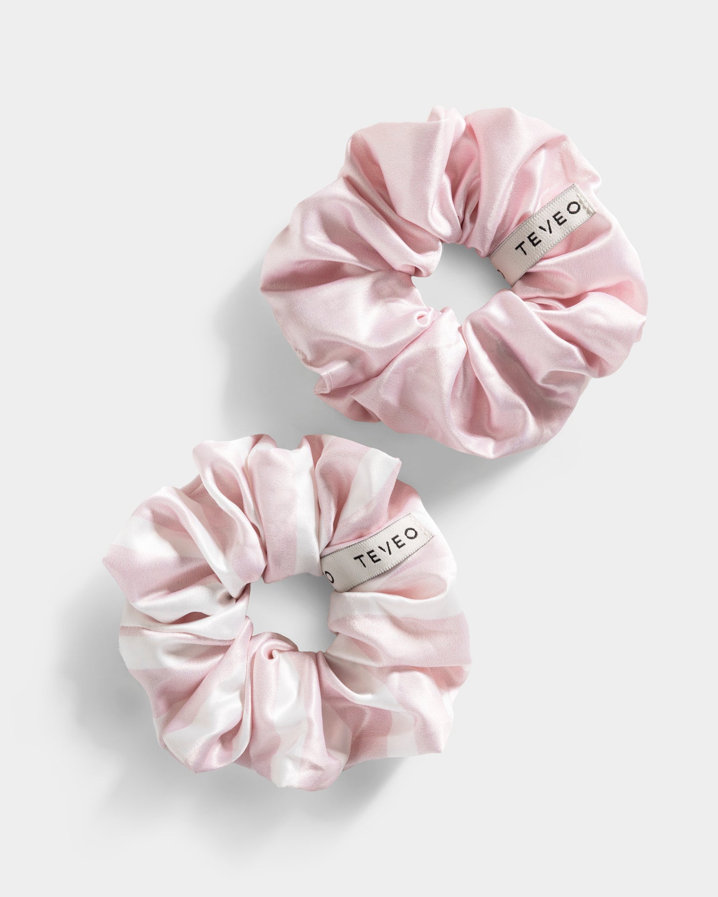 Contrastline Scrunchies (2-Pack) ‘Blossom / Stripe’