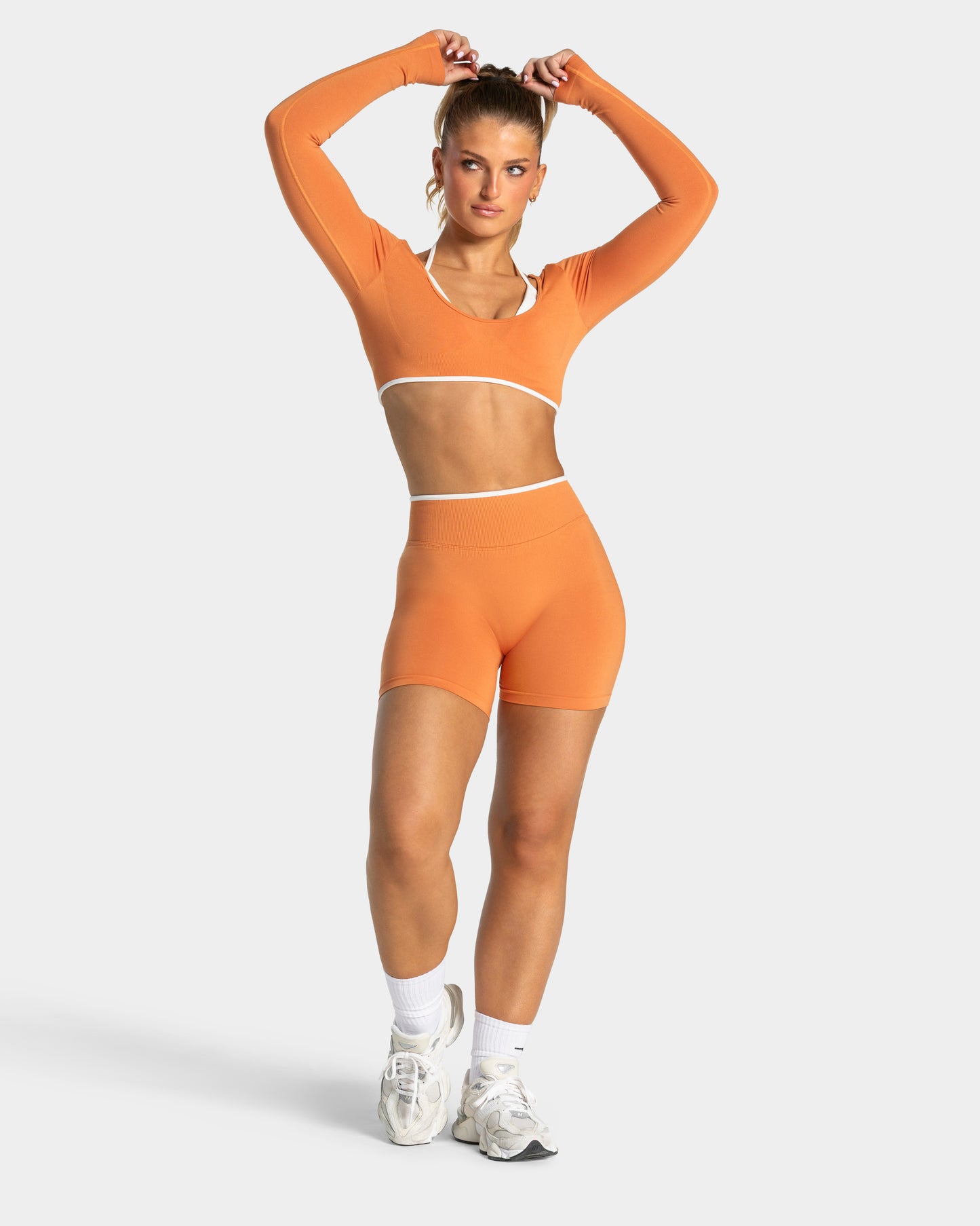 Camiseta de manga larga Contrastline «Pumpkin Spice»