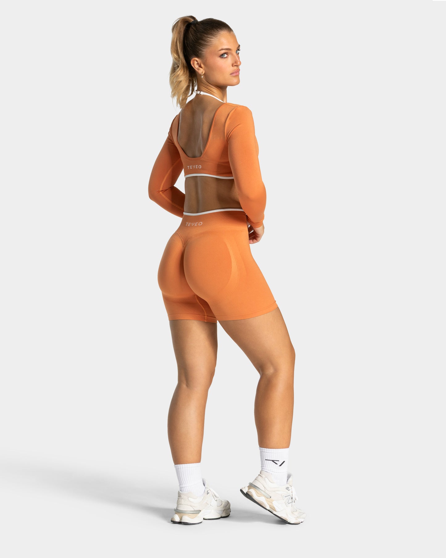 Shorts Contrastline Sculpt Scrunch «Pumpkin Spice»