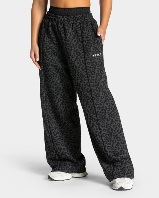 Contrastline Wide Leg Jogger "Leo Schwarz"
