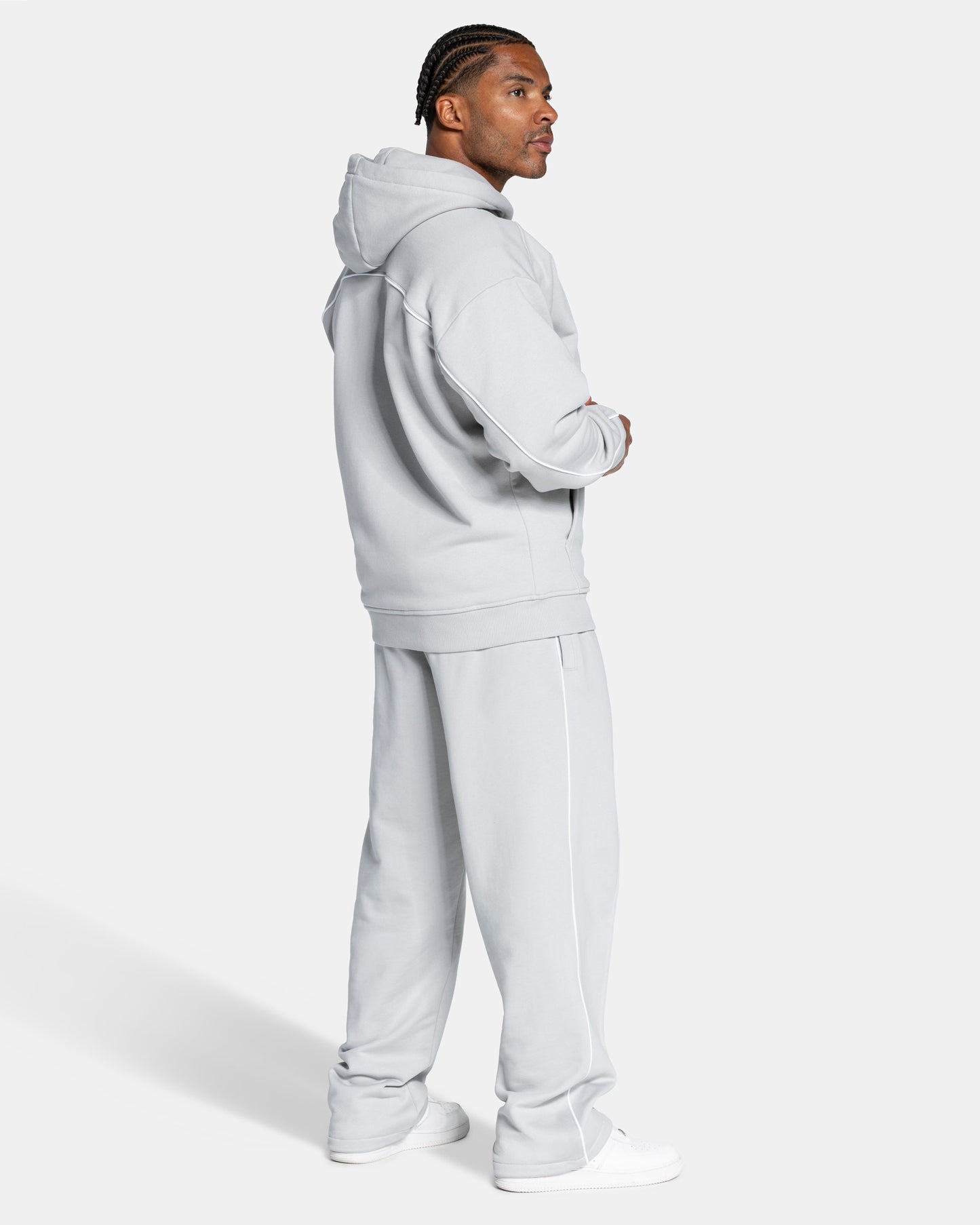 Contrastline Zip Jacket ‘Moon’