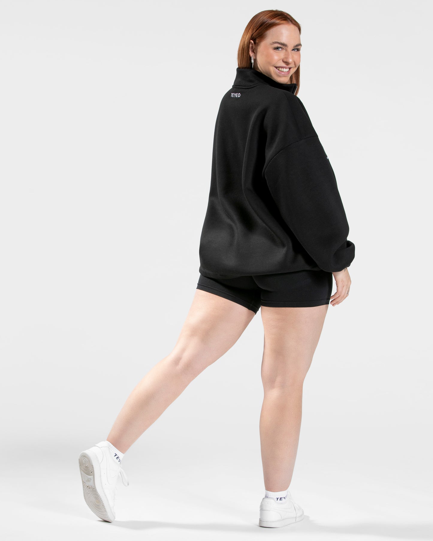 Femme Half Zip Sweater ‘Black’
