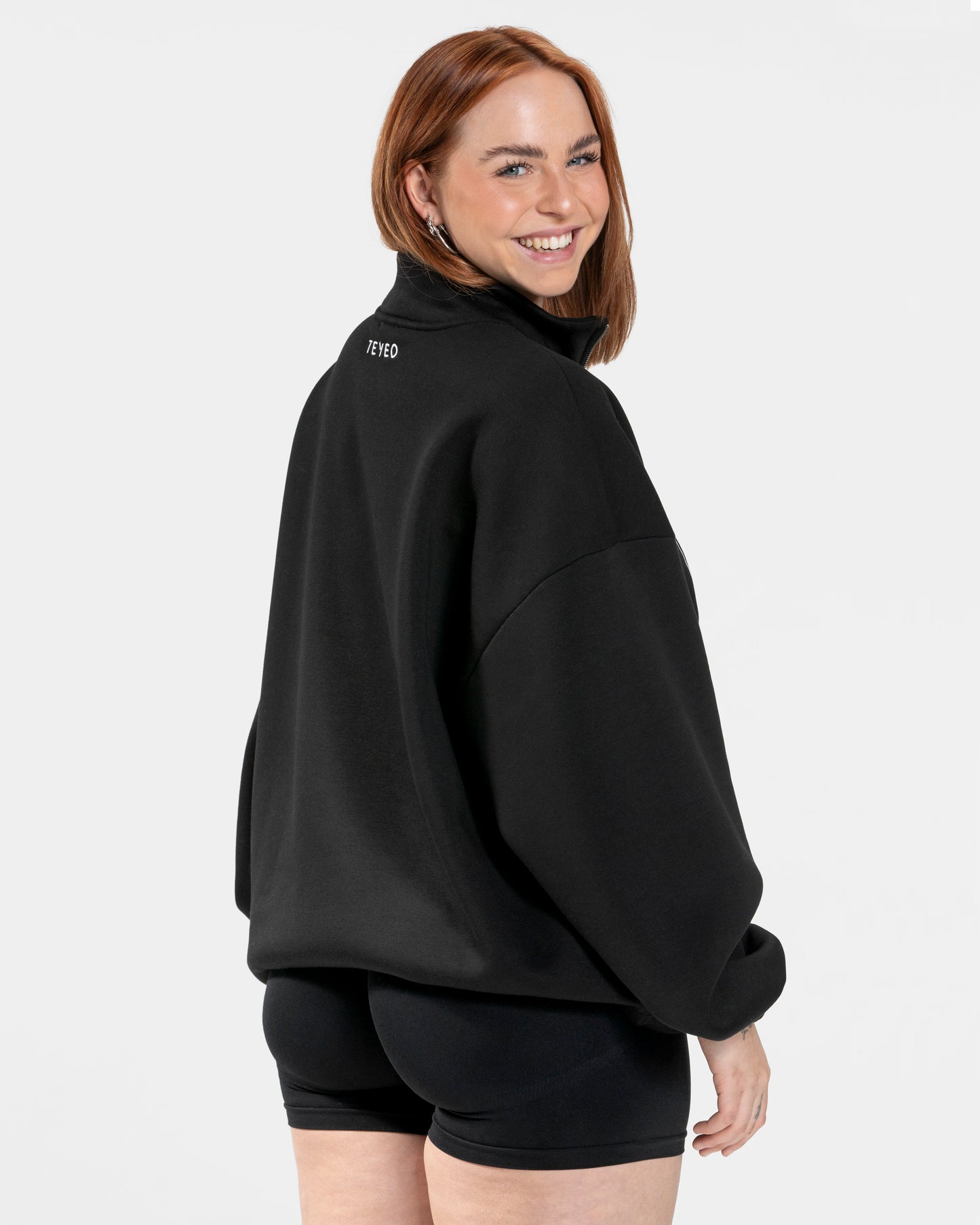 Femme Half Zip Sweater ‘Black’