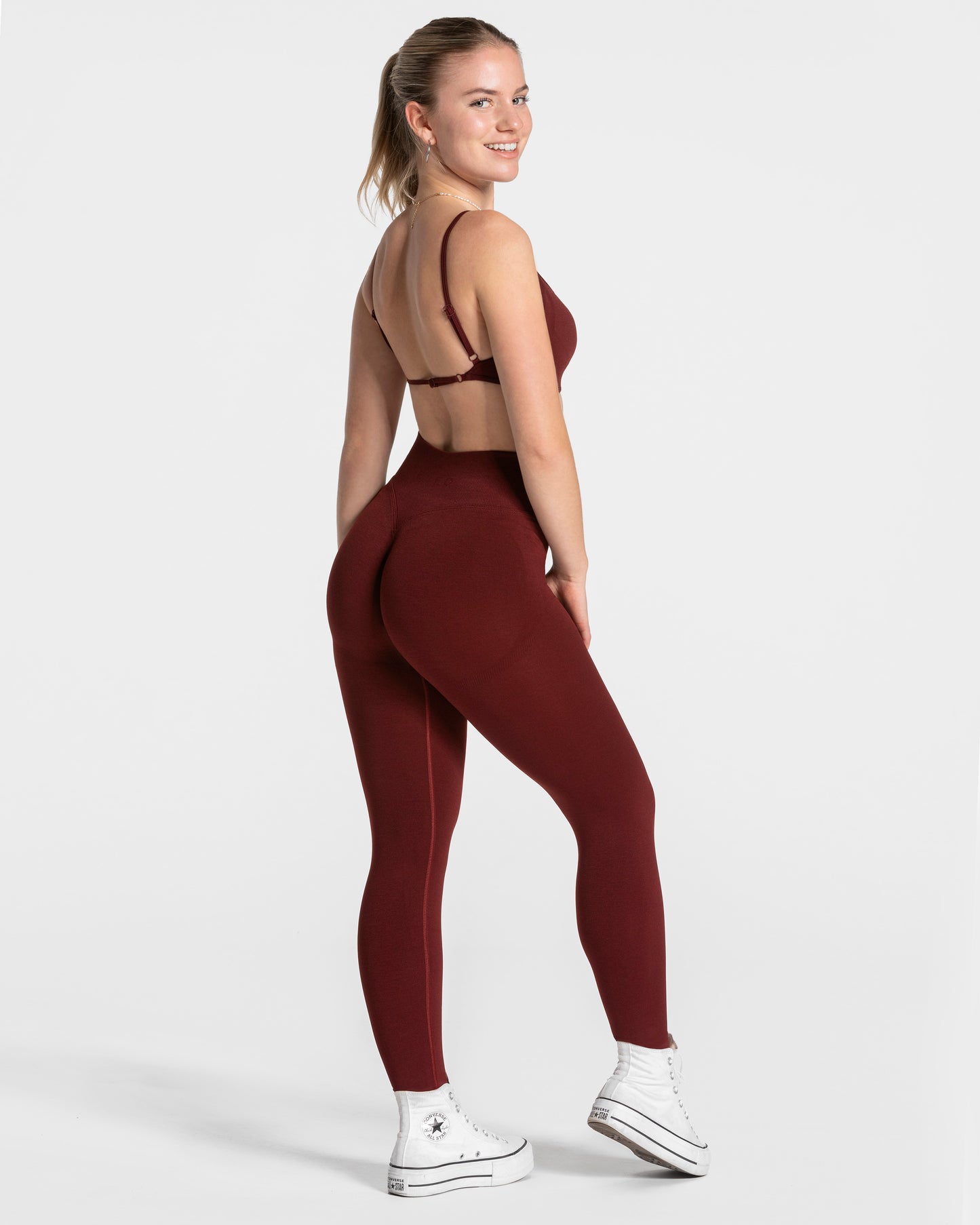 Femme Sculpt Scrunch Leggings ‘Burgundy’