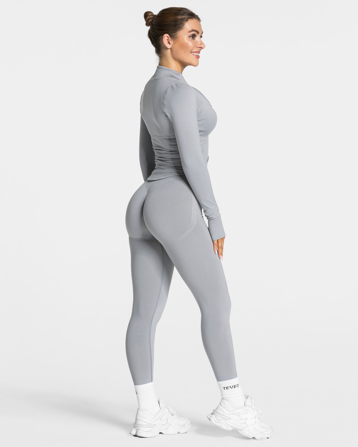 Veste zippée Femme Shaping « gris »