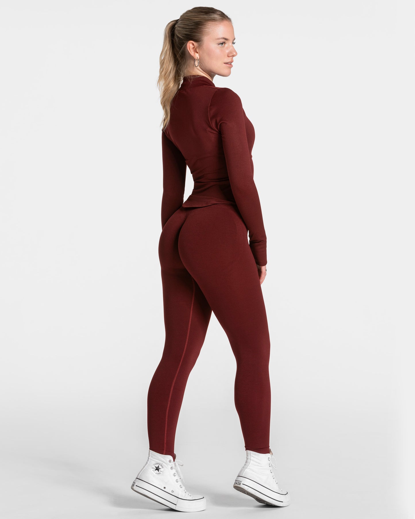 Femme Shaping Zip Jacket ‘Burgundy’