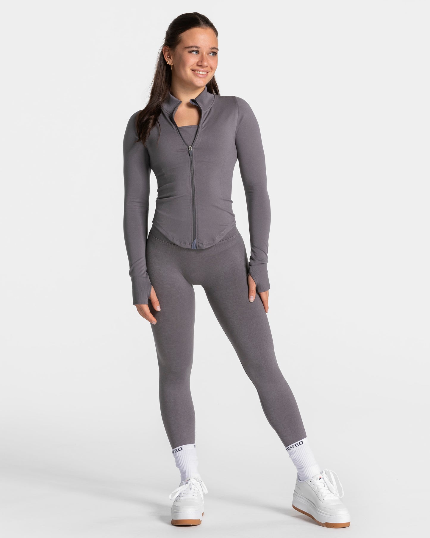 Giacca con zip Femme Shaping “Grafite”