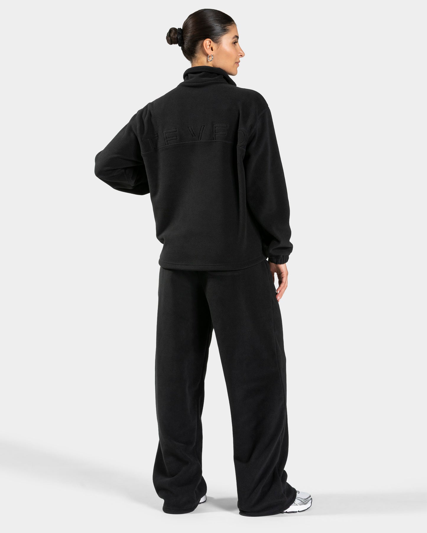 Felpa in pile Fleece Half Zip “Nero”